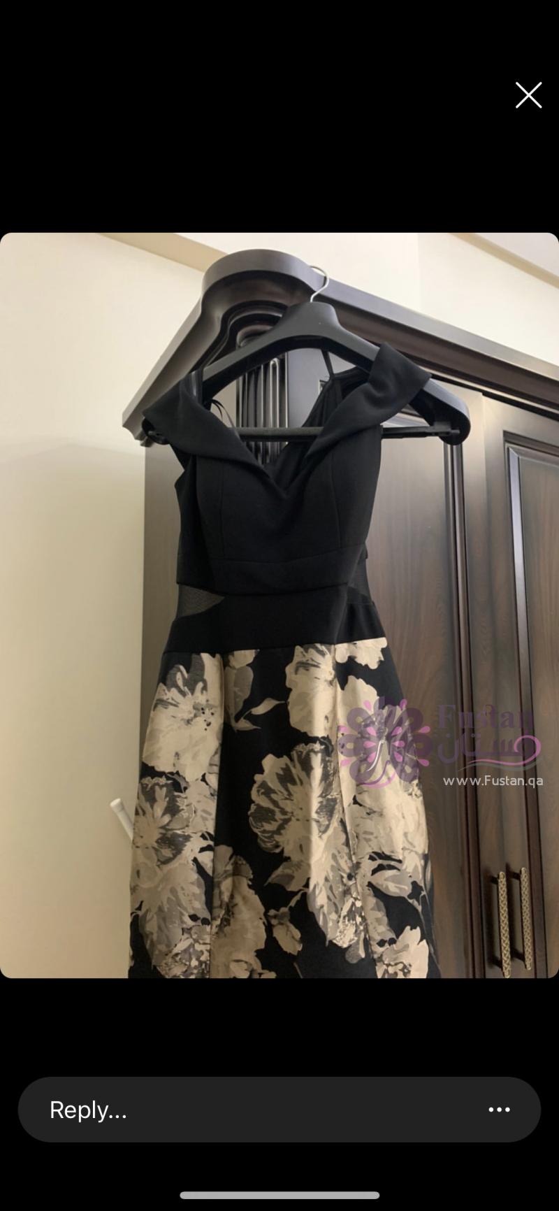 فستان سهرة اسود راقي