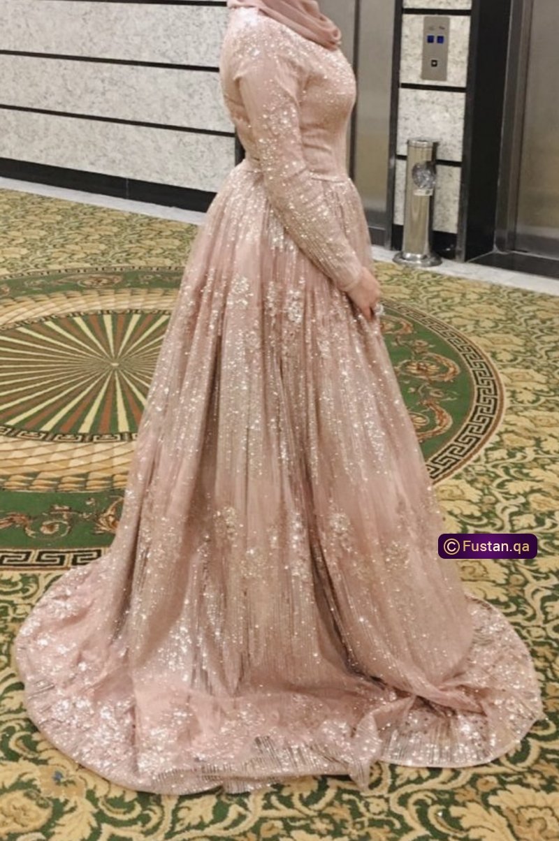 فستان خطوبه او سهره فخم , لبسه واحده فقط 