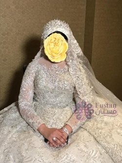 فستان زفاف تصميم لبناني فخم