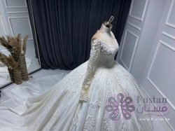 فستان زفاف تفصيل تركي راقي