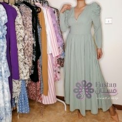 Elegant Fresh Green maxi dress