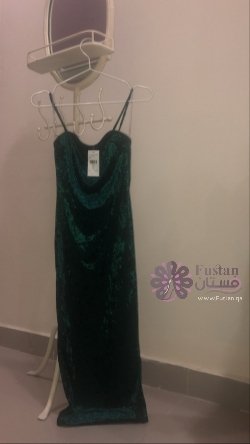 Velvety green dress