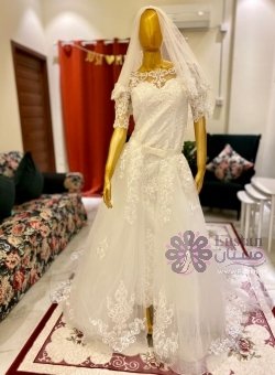 فستان زفاف قطعتين تركي