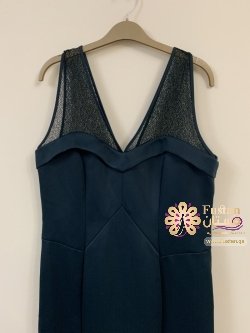 فستان اخضر طويل