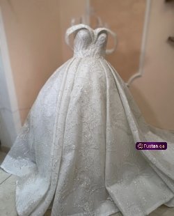 فستان زفاف لبسة ٤ ساعات فقط